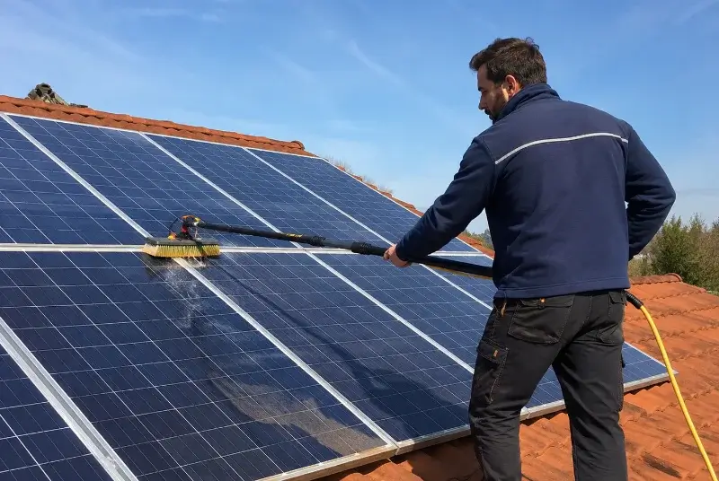 Nettoyage et entretien de panneaux solaires à Réaumont